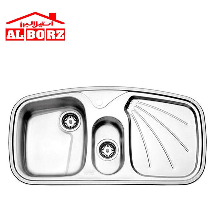 سینک توکار مدل ۶۱۰ استیل البرز