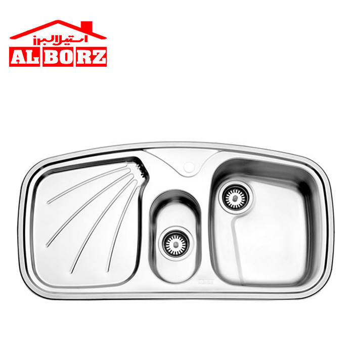 سینک توکار مدل ۶۱۰ استیل البرز